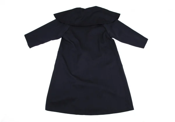 ワイズY's ウールドレープボタンレスコート 紺M位 K-115547_011