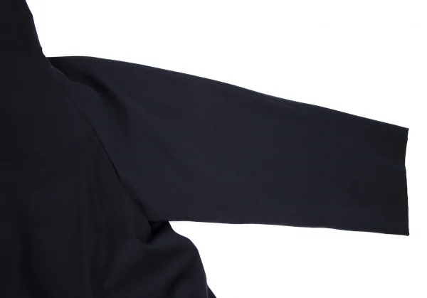 ワイズY's ウールドレープボタンレスコート 紺M位 K-115547_005