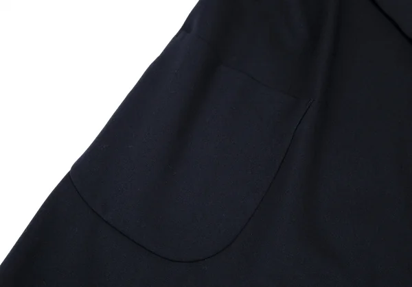 ワイズY's ウールドレープボタンレスコート 紺M位 K-115547_008