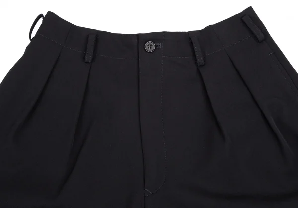 ワイズY's ウールギャバツータックショートパンツ 濃紺M位 K-115550_002