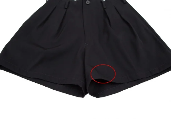 ワイズY's ウールギャバツータックショートパンツ 濃紺M位 K-115550_008