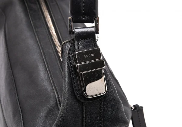 グッチGUCCI レザーワンショルダーバッグ 黒 K-115555_011