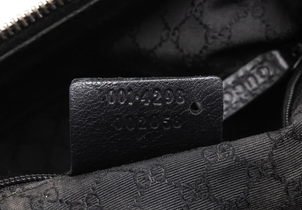 グッチGUCCI レザーワンショルダーバッグ 黒 K-115555_019