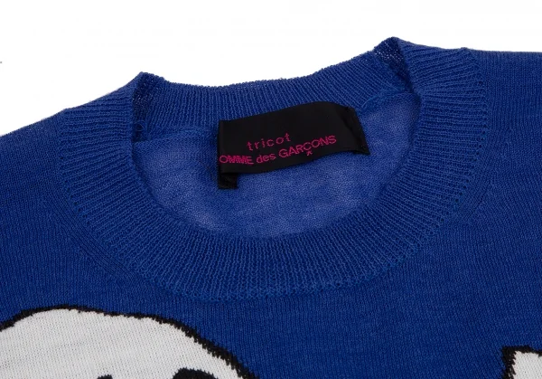 トリコ コムデギャルソン トリコスペシャルtricot COMME des GARCONS tricot Special ハワイアンパンケーキインターシャニット 青S位 K-115563_003