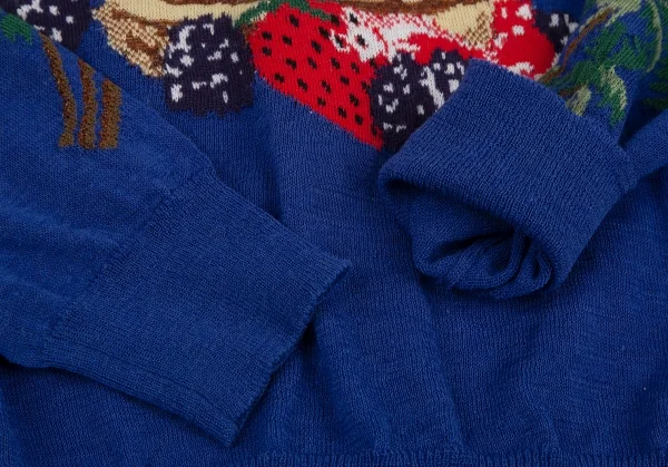 トリコ コムデギャルソン トリコスペシャルtricot COMME des GARCONS tricot Special ハワイアンパンケーキインターシャニット 青S位 K-115563_006