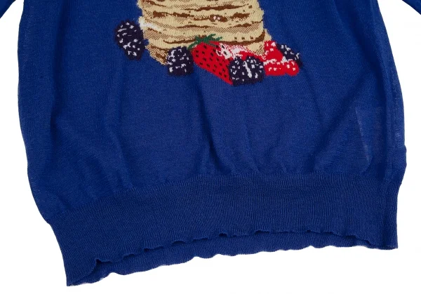 トリコ コムデギャルソン トリコスペシャルtricot COMME des GARCONS tricot Special ハワイアンパンケーキインターシャニット 青S位 K-115563_009