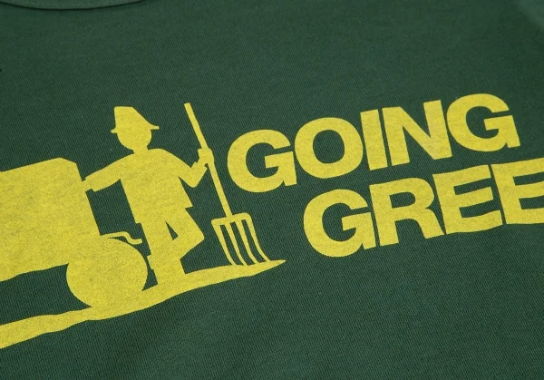 ジュンヤワタナベマンピンク コムデギャルソンJUNYA WATANABE MAN PINK COMME des GARCONS ファーマープリント製品染めTシャツ 深緑S K-115564_005