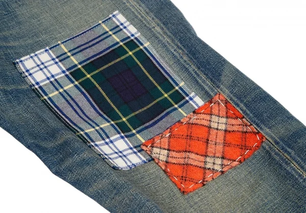 ジュンヤワタナベ コムデギャルソン デニムJUNYA WATANABE COMME des GARCONS denim マルチファブリックパッチワークデニムパンツ 淡インディゴS K-115566_008