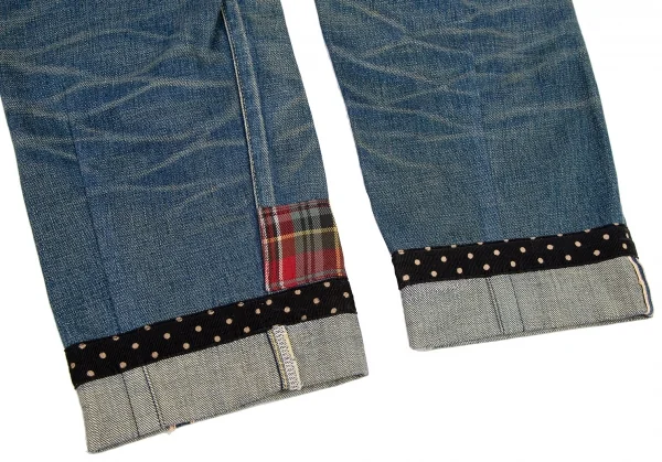 ジュンヤワタナベ コムデギャルソン デニムJUNYA WATANABE COMME des GARCONS denim マルチファブリックパッチワークデニムパンツ 淡インディゴS K-115566_016