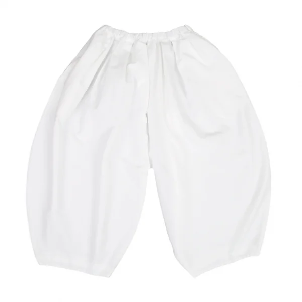 コムコム コムデギャルソンCOMME des GARCONS エステルギャザーサルエルパンツ 白S K-115576_001