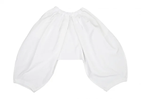 コムコム コムデギャルソンCOMME des GARCONS エステルギャザーサルエルパンツ 白S K-115576_010