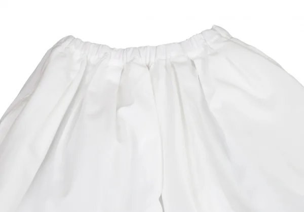 コムコム コムデギャルソンCOMME des GARCONS エステルギャザーサルエルパンツ 白S K-115576_002