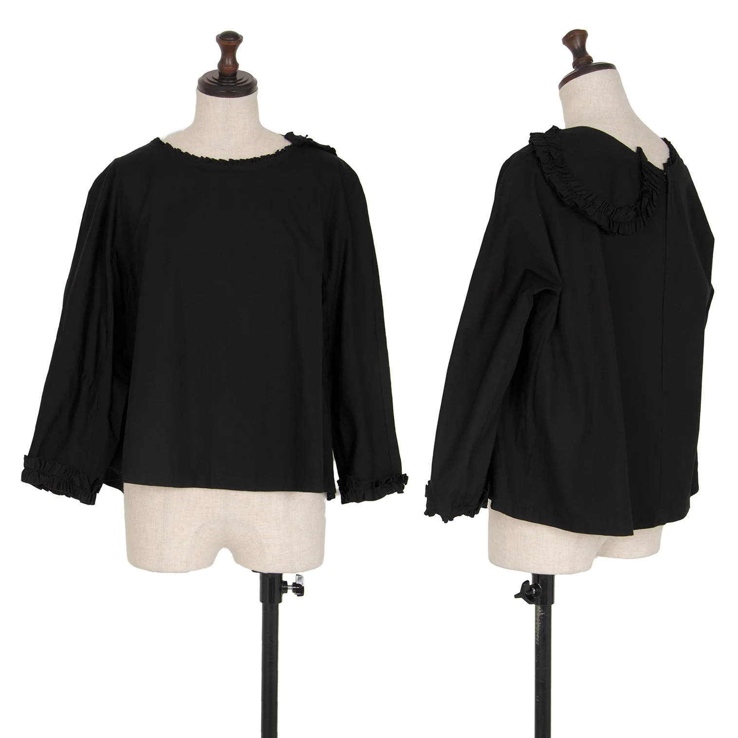 大特価 イラスト コムデギャルソンCOMME des GARCONS ギャザーフリル装飾 トップス