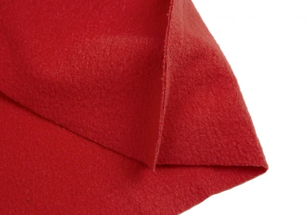 コムデギャルソンCOMME des GARCONS ウールフェルト2次元トップス 赤XS K-115589_010