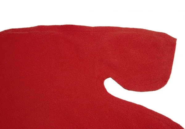 コムデギャルソンCOMME des GARCONS ウールフェルト2次元トップス 赤XS K-115589_006