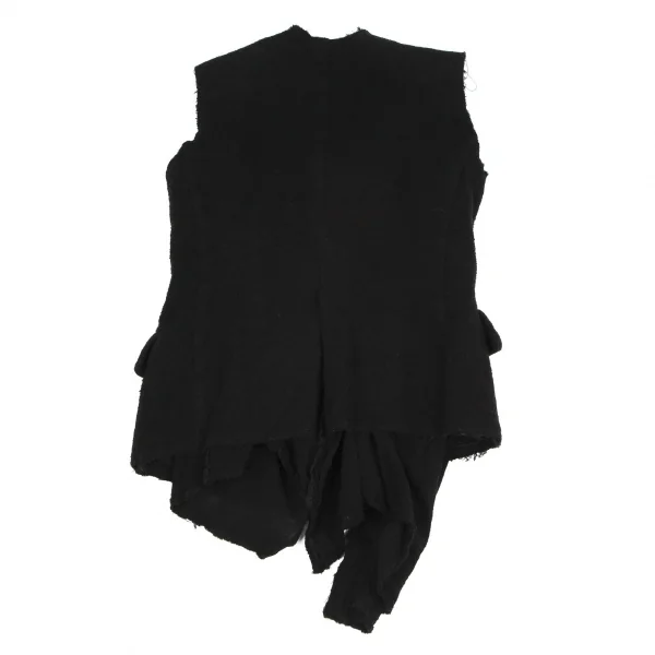 コムデギャルソンCOMME des GARCONS ノットデザインレイヤードジレベスト 黒S K-115590_015