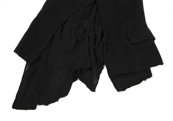 コムデギャルソンCOMME des GARCONS ノットデザインレイヤードジレベスト 黒S K-115590_005