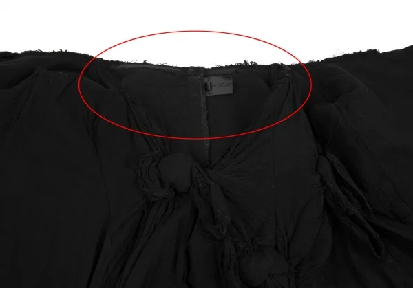 コムデギャルソンCOMME des GARCONS ノットデザインレイヤードジレベスト 黒S K-115590_008