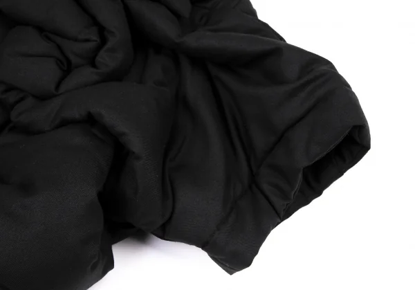 コムデギャルソンCOMME des GARCONS ギャザーデザイン中綿ウールジャケット 黒XS K-115593_005