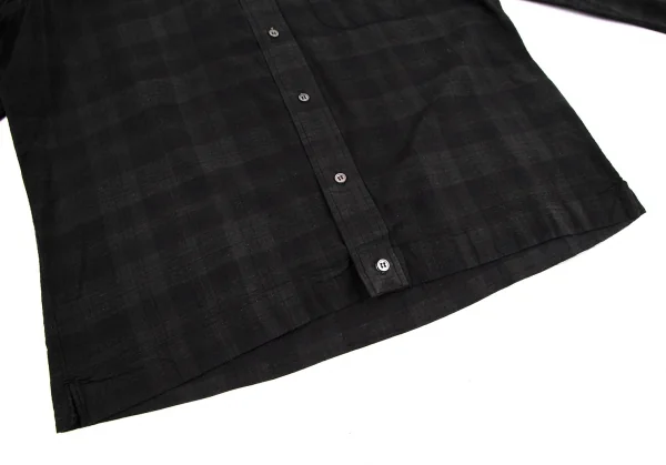 コムデギャルソン シャツCOMME des GARCONS SHIRT コットンチェックボタンダウンシャツ チャコールL K-115608_013