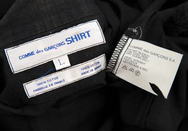 コムデギャルソン シャツCOMME des GARCONS SHIRT コットンチェックボタンダウンシャツ チャコールL K-115608_018