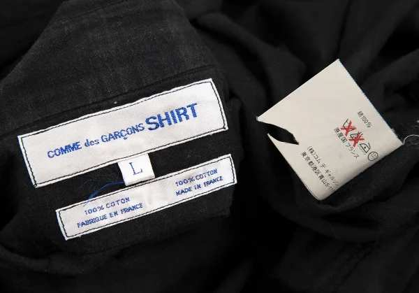 コムデギャルソン シャツCOMME des GARCONS SHIRT コットンチェックボタンダウンシャツ チャコールL K-115608_019
