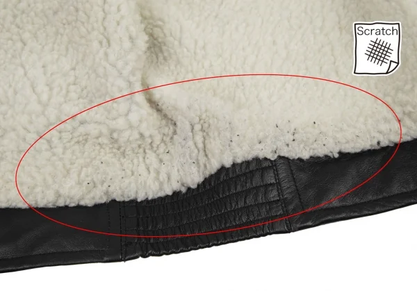 A.P.C. Boa Collar Leather Jacket K-115609_011