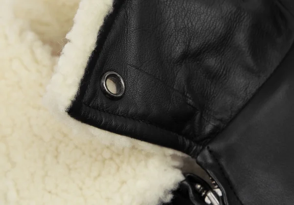 A.P.C. Boa Collar Leather Jacket K-115609_004