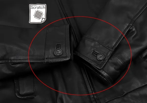 A.P.C. Boa Collar Leather Jacket K-115609_006