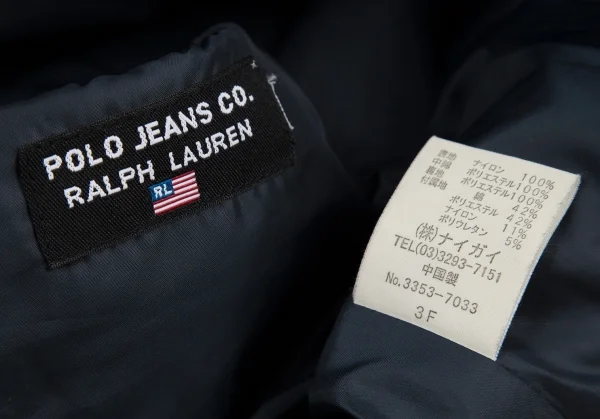 ポロジーンズ ラルフローレンPOLO JEANS RALPH LAUREN 中綿キルティングベスト 紺M位 K-115614_019