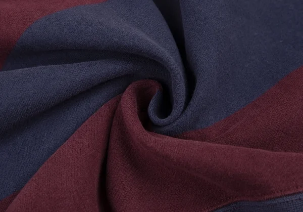 ポロラルフローレンPOLO RALPH LAUREN ポニーワンポイント刺繍ボーダージップアップパーカー エンジ青170 K-115615_012