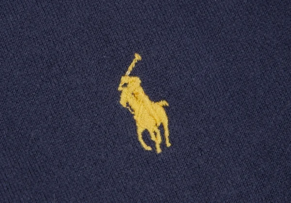 ポロラルフローレンPOLO RALPH LAUREN ポニーワンポイント刺繍ボーダージップアップパーカー エンジ青170 K-115615_004