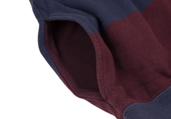 ポロラルフローレンPOLO RALPH LAUREN ポニーワンポイント刺繍ボーダージップアップパーカー エンジ青170 K-115615_009