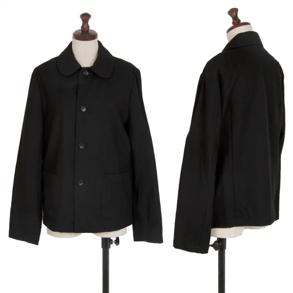 tricot COMME des GARCONS Wool Round Collar Jacket Black M K-115621_001