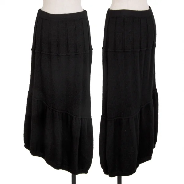 tricot COMME des GARCONS Wool Knit Skirt Black S-M K-115624_001