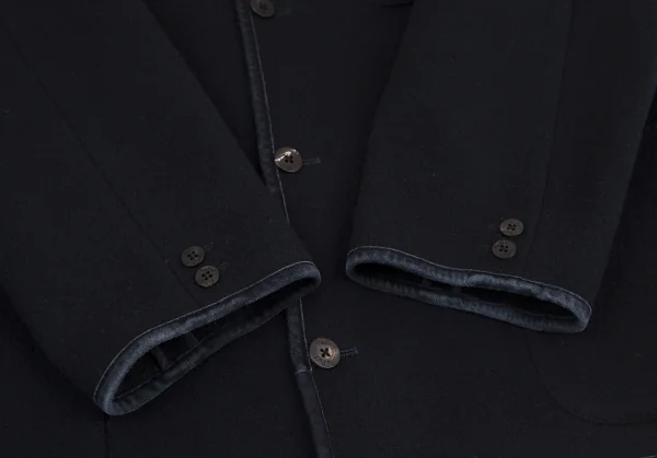 パパスPapas ウールダブルフェイスパイピングジャケット 紺52LL K-115653_009