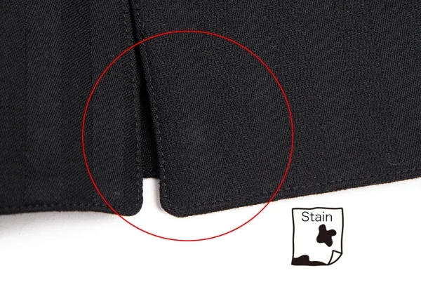 ティエリーミュグレー Thierry Mugler シャドーストライプウエストシェイプ切替ウールジャケット 黒7AR K-115662_009