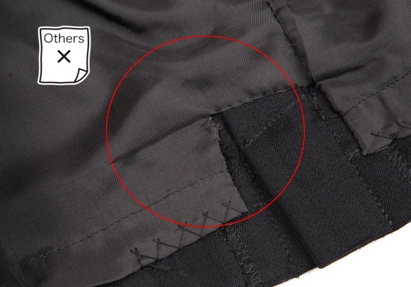 ティエリーミュグレー Thierry Mugler シャドーストライプ台形ウールスカート 黒60-88 K-115663_007