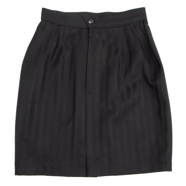 ティエリーミュグレー Thierry Mugler シャドーストライプウールセットアップ 黒7AR/60-88 K-115664_017