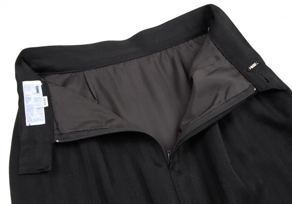 ティエリーミュグレー Thierry Mugler シャドーストライプウールセットアップ 黒7AR/60-88 K-115664_018