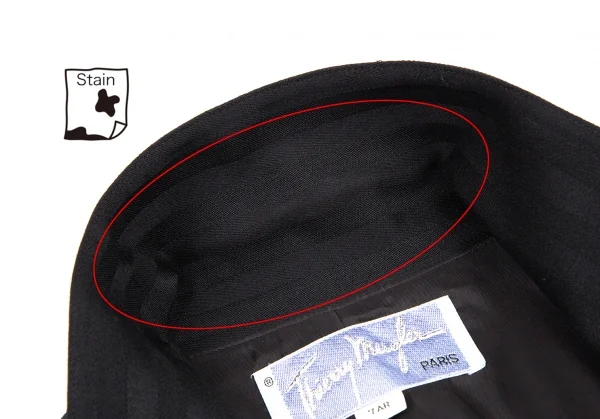 ティエリーミュグレー Thierry Mugler シャドーストライプウールセットアップ 黒7AR/60-88 K-115664_005