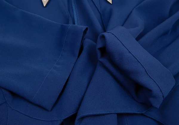 ティエリーミュグレー Thierry Mugler メタル装飾変形ショートジャケット 青7AR K-115665_008