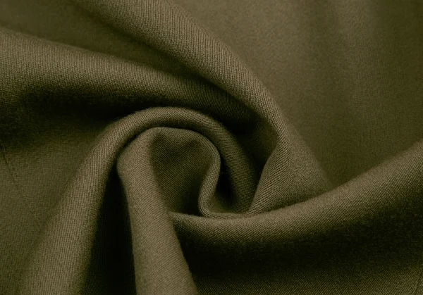 ティエリーミュグレー Thierry Mugler ウールギャバ台形スカート カーキ63-90 K-115669_010