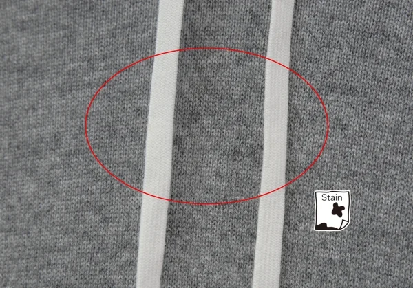 コムコム コムデギャルソンCOMME des GARCONS カシミヤニットプルオーバーパーカー グレーS K-115683_004