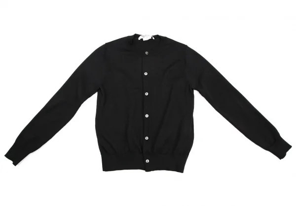 COMME des GARCONS COMME des GARCONS Poly Knit Crew Neck Cardigan K-115686_002