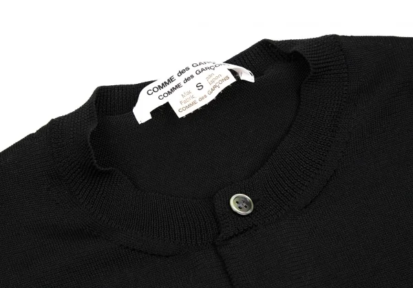 COMME des GARCONS COMME des GARCONS Poly Knit Crew Neck Cardigan K-115686_004