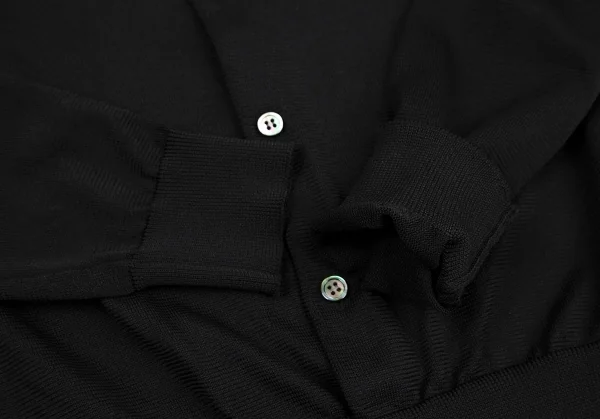 COMME des GARCONS COMME des GARCONS Poly Knit Crew Neck Cardigan K-115686_007