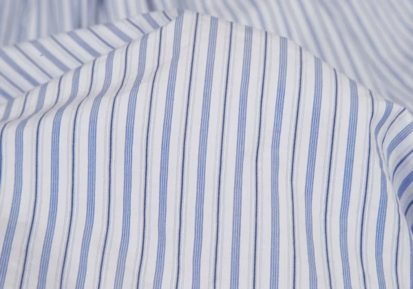 COMME des GARCONS Stripe Frill Long Sleeve Shirt K-115688_013