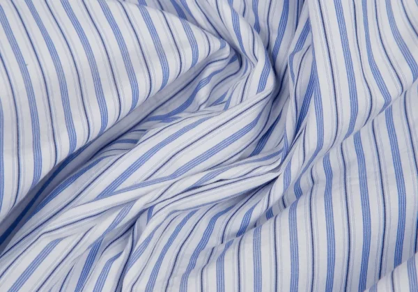 COMME des GARCONS Stripe Frill Long Sleeve Shirt K-115688_014