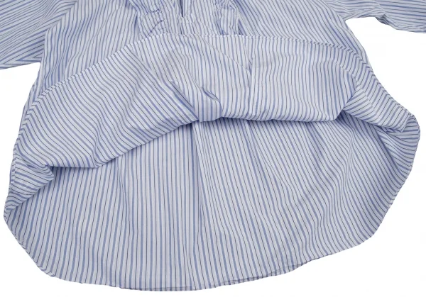 COMME des GARCONS Stripe Frill Long Sleeve Shirt K-115688_009